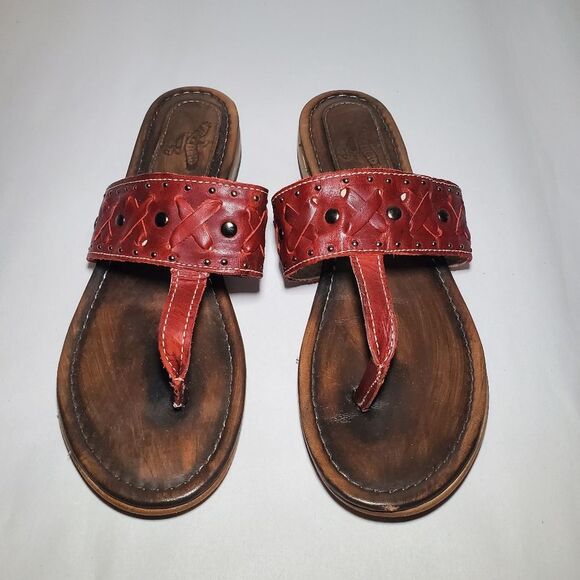 Freebird Red Shay Sandals Size 8 - Picture 1 of 11